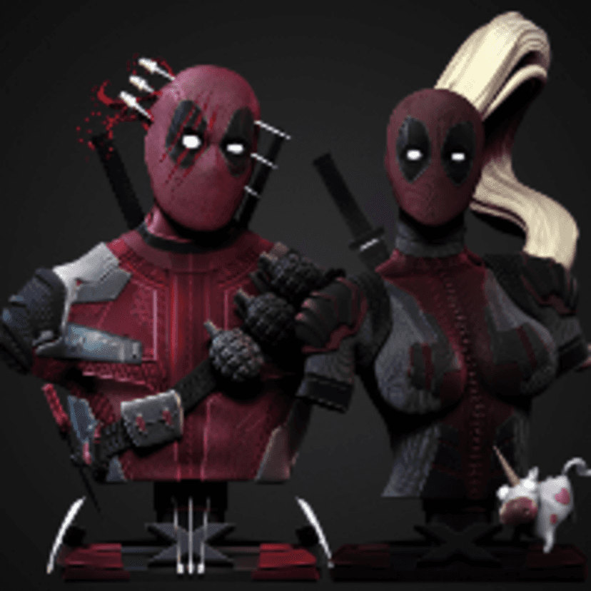 Deadpool bust...